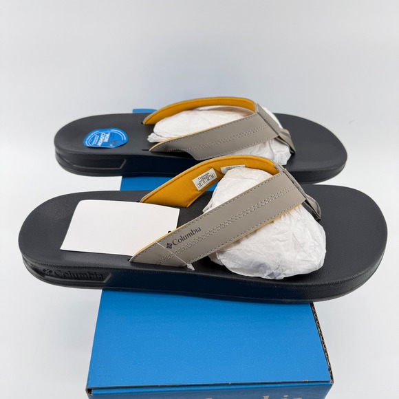 Columbia Hood River Flip Flops Mens Size 12 Sandals BM6923-005 Vaca Beach NWT - Picture 6 of 15